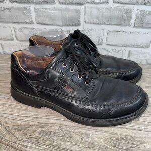 Ecco Seawalker Casual Walking Shoes Black Leather Mens Size EU 46